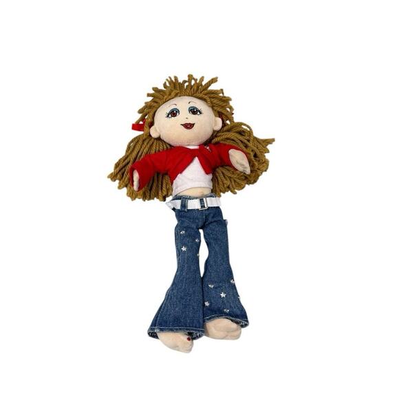 Build A Bear Friends 2B Made Doll 15" BAB Plush Brunette Ponytail With Clothes - Picture 1 of 5